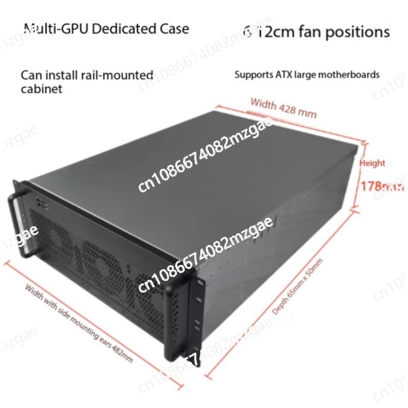 8 Gpu 4U Server Chassis - Obudowa na karty graficzne 4U, obsługa